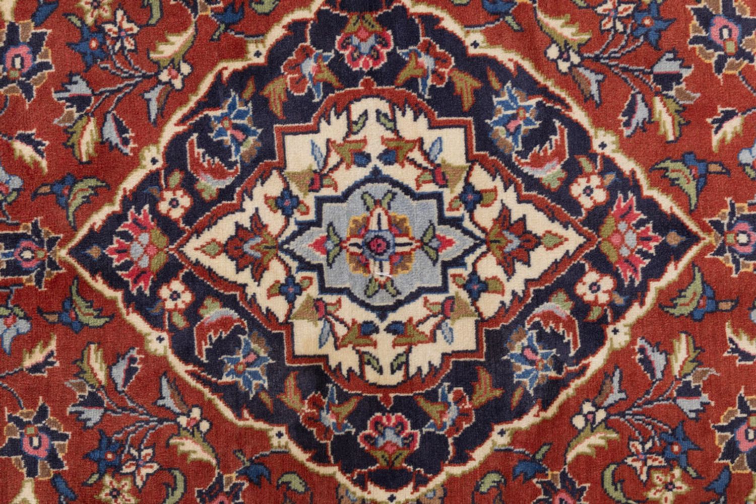 Alfombra persa - Keshan - 150 x 110 cm - óxido