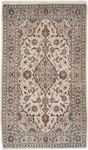 Alfombra persa - Keshan - 155 x 95 cm - beige claro