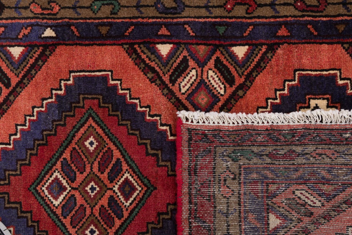 Alfombra de pasillo Alfombra persa - Nómada - 289 x 81 cm - óxido