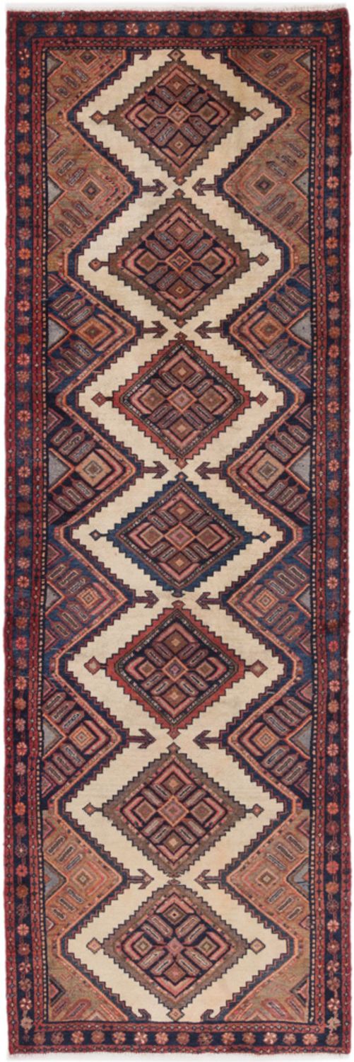 Alfombra de pasillo Alfombra persa - Nómada - 295 x 99 cm - óxido