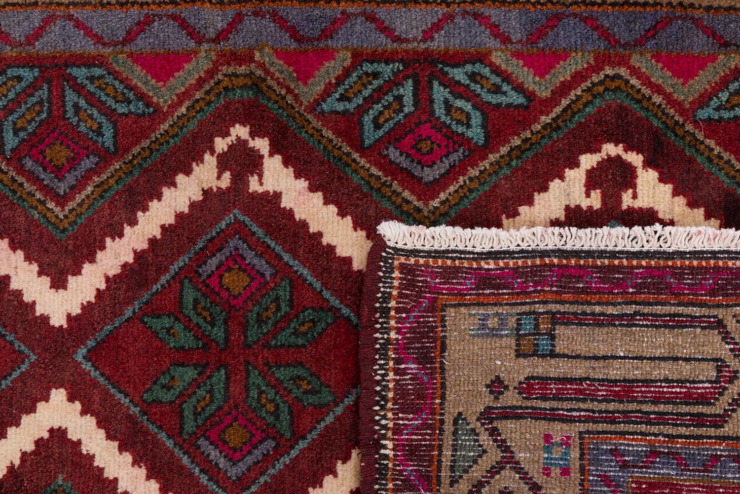 Alfombra de pasillo Alfombra persa - Nómada - 260 x 87 cm - óxido