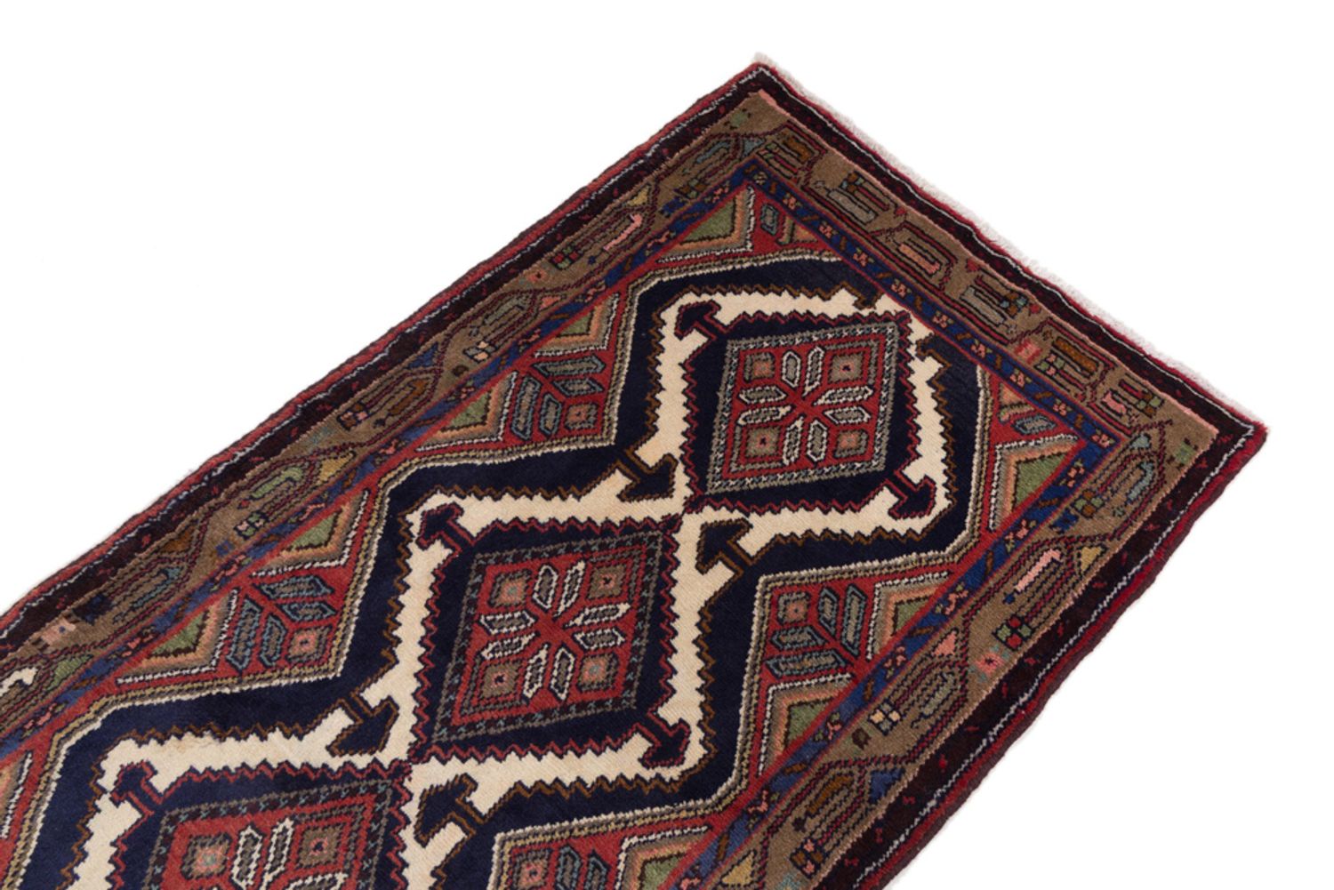 Runner Perský koberec - Nomádský - 294 x 91 cm - rezavá