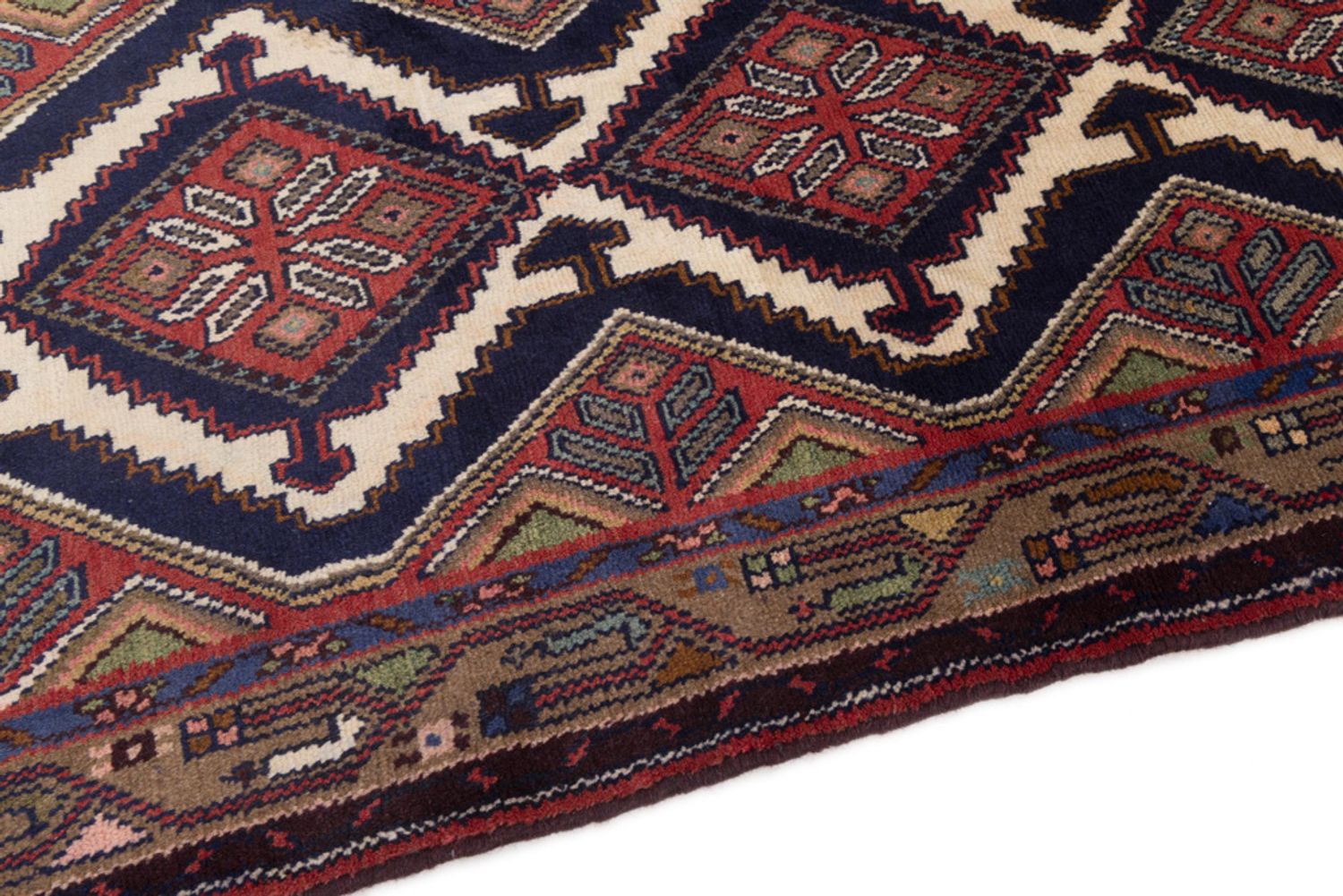 Runner Perský koberec - Nomádský - 294 x 91 cm - rezavá