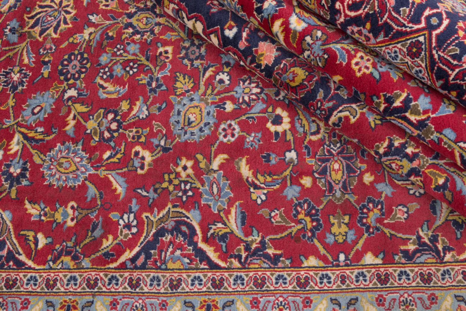 Persisk teppe - Keshan - 340 x 250 cm - rød