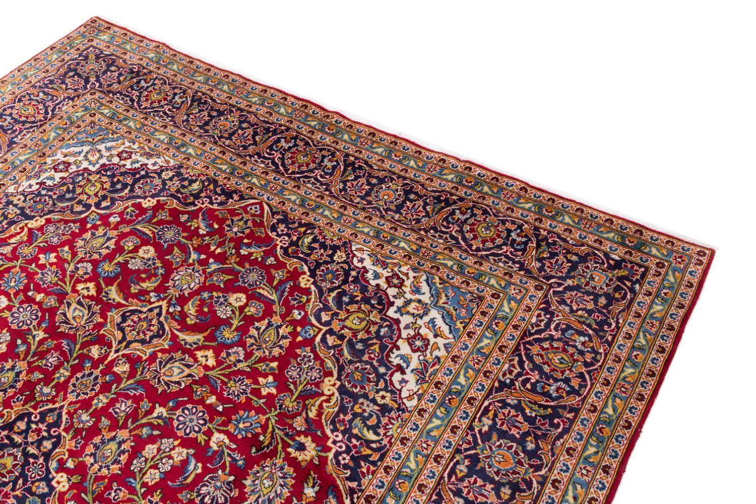 Perský koberec - Keshan - 335 x 247 cm - červená