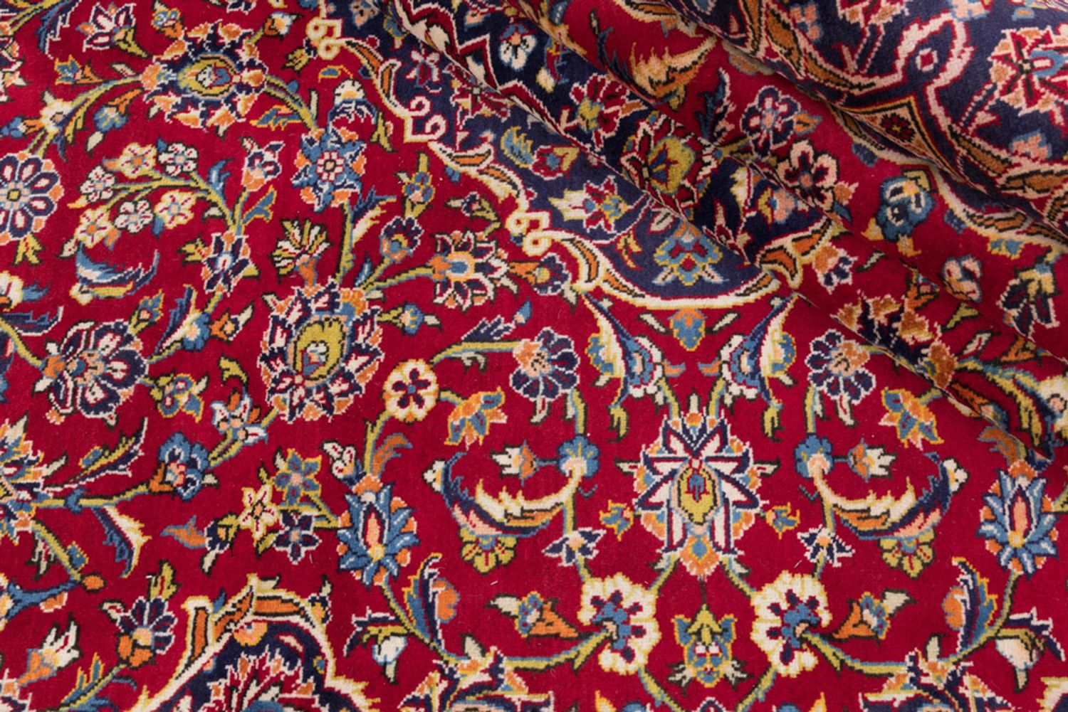 Perský koberec - Keshan - 335 x 247 cm - červená