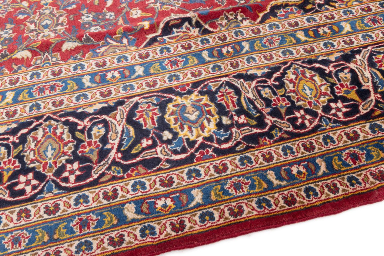 Perský koberec - Keshan - 350 x 250 cm - červená