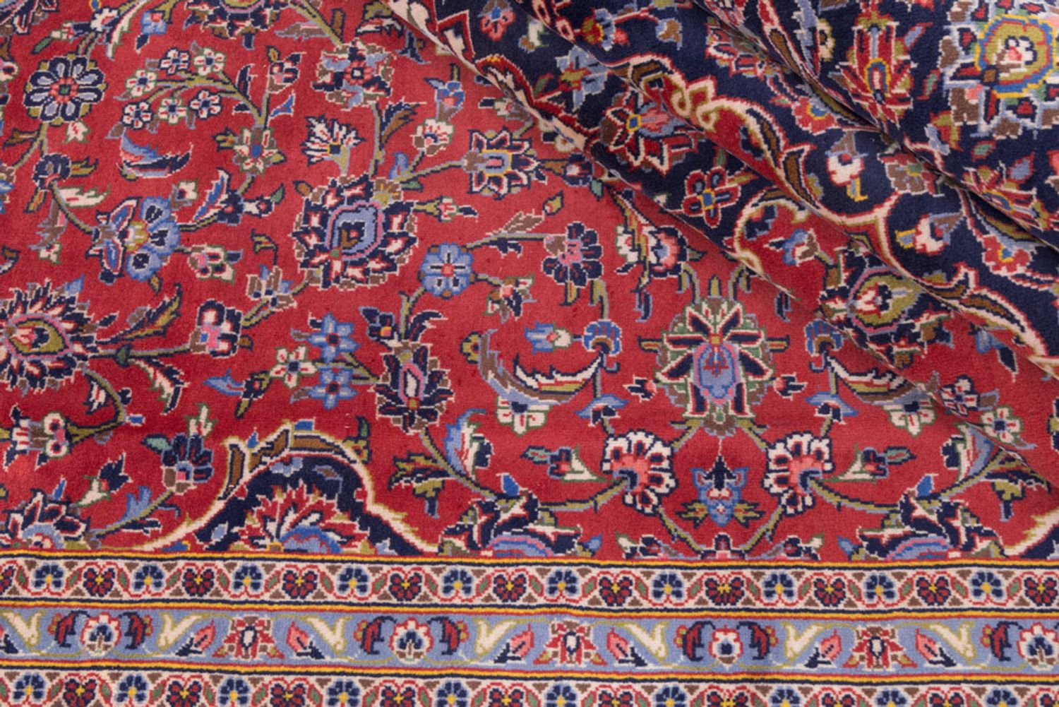 Persisk teppe - Keshan - 350 x 252 cm - rød
