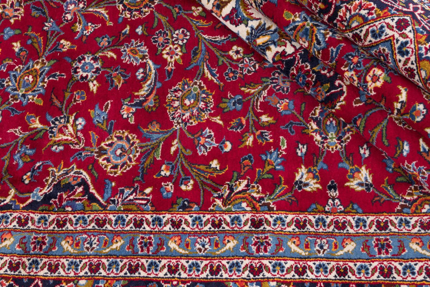 Persisk teppe - Keshan - 355 x 255 cm - rød