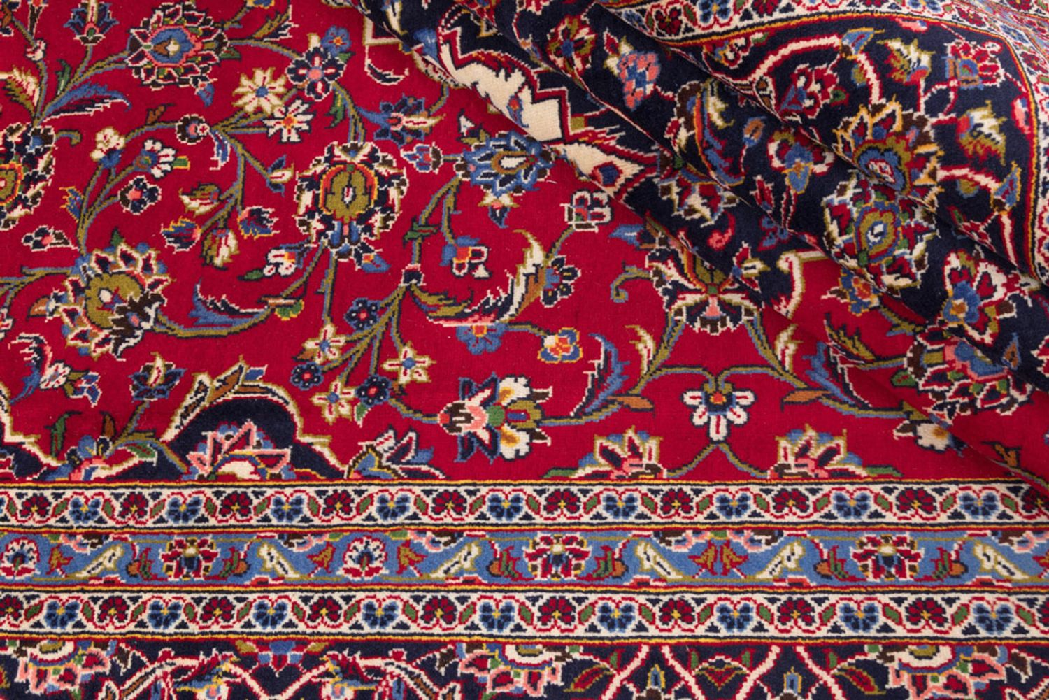 Perský koberec - Keshan - 340 x 250 cm - červená