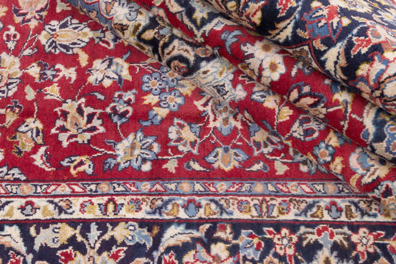 Perský koberec - Keshan - 355 x 245 cm - červená