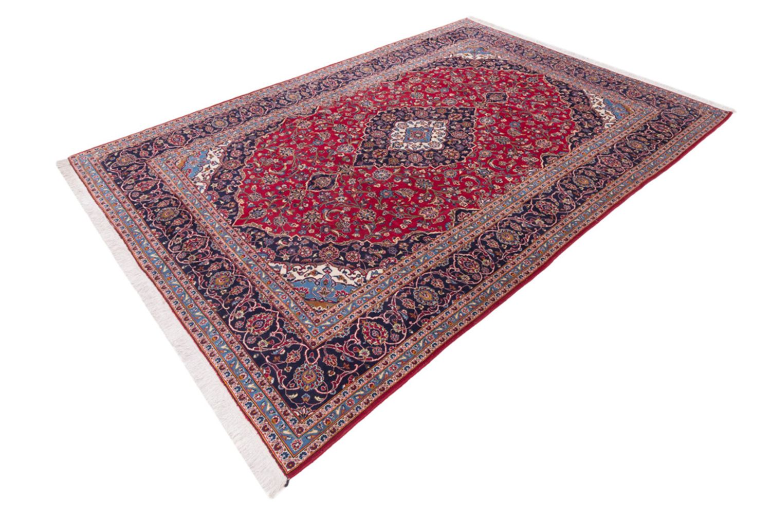 Alfombra persa - Keshan - 400 x 295 cm - rojo