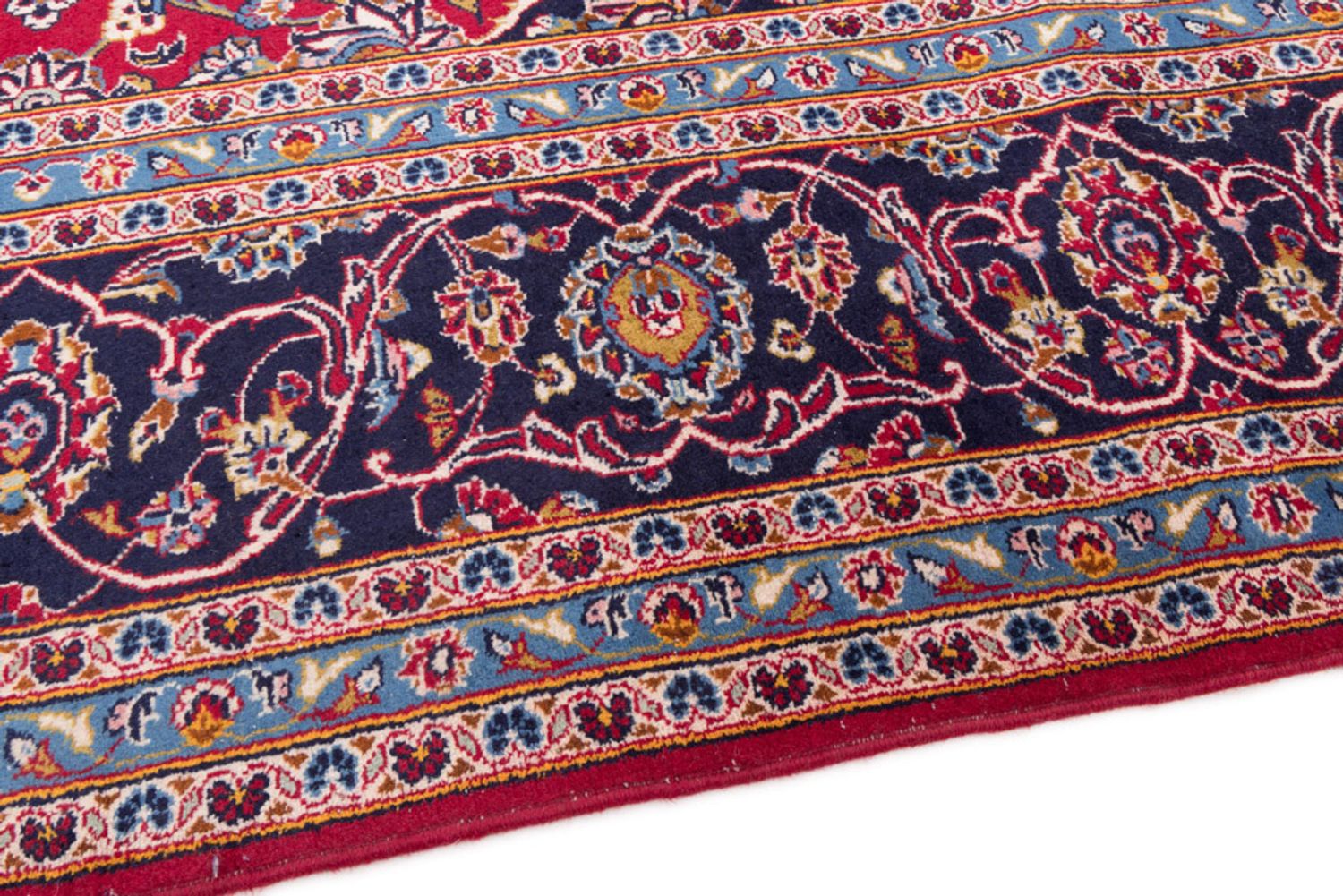 Alfombra persa - Keshan - 400 x 295 cm - rojo