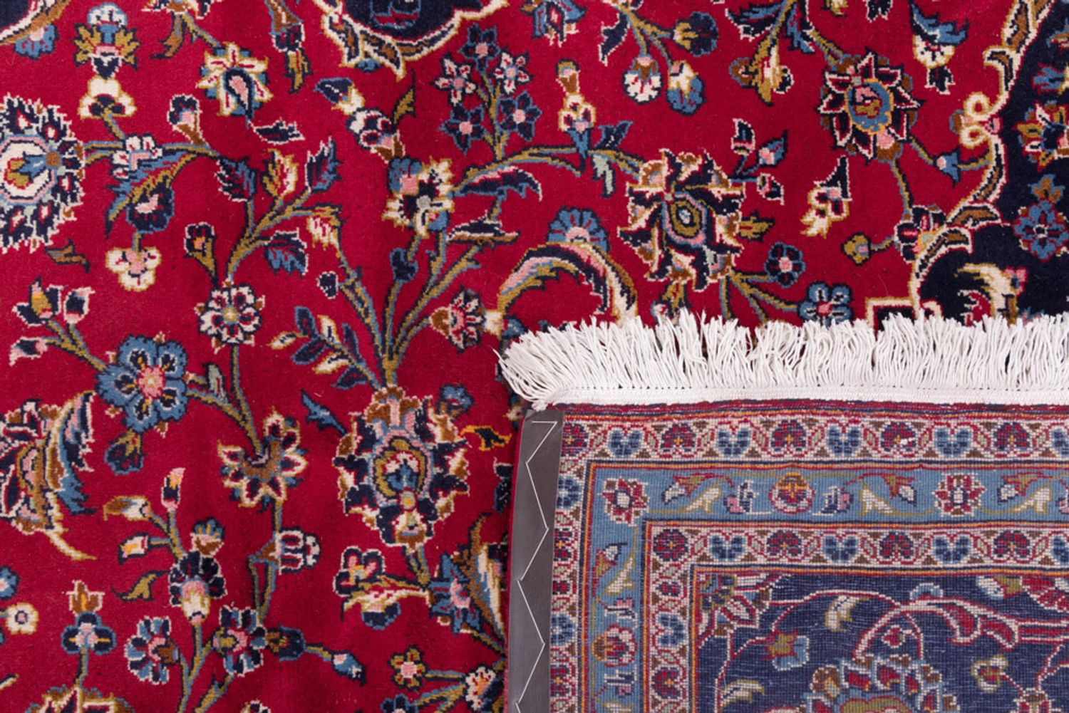 Alfombra persa - Keshan - 400 x 295 cm - rojo