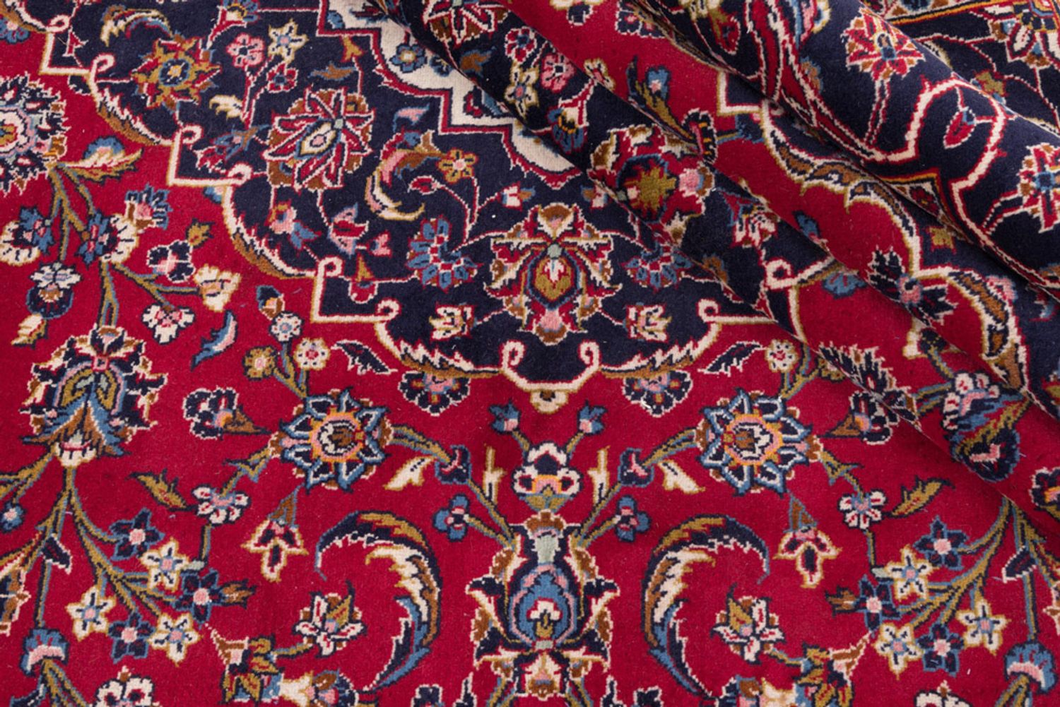 Alfombra persa - Keshan - 400 x 295 cm - rojo