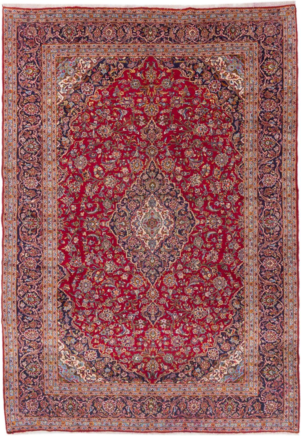 Alfombra persa - Keshan - 420 x 300 cm - rojo