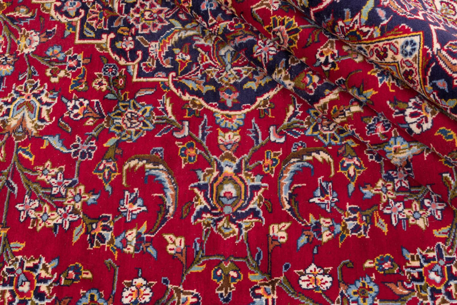 Alfombra persa - Keshan - 420 x 300 cm - rojo