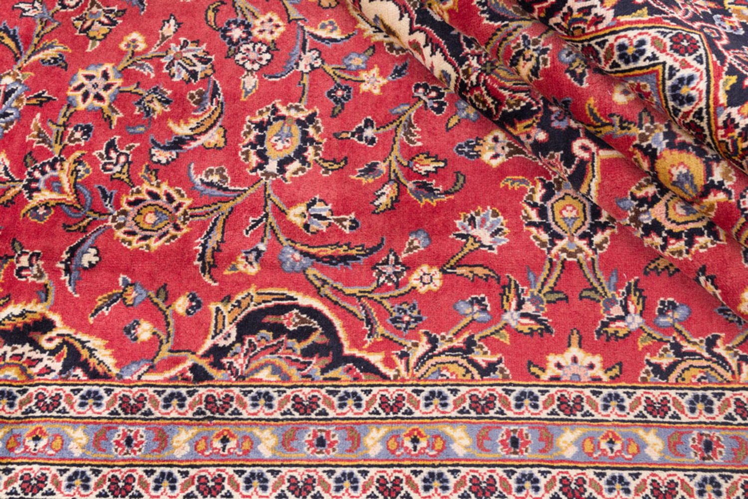 Perský koberec - Keshan - 350 x 240 cm - červená