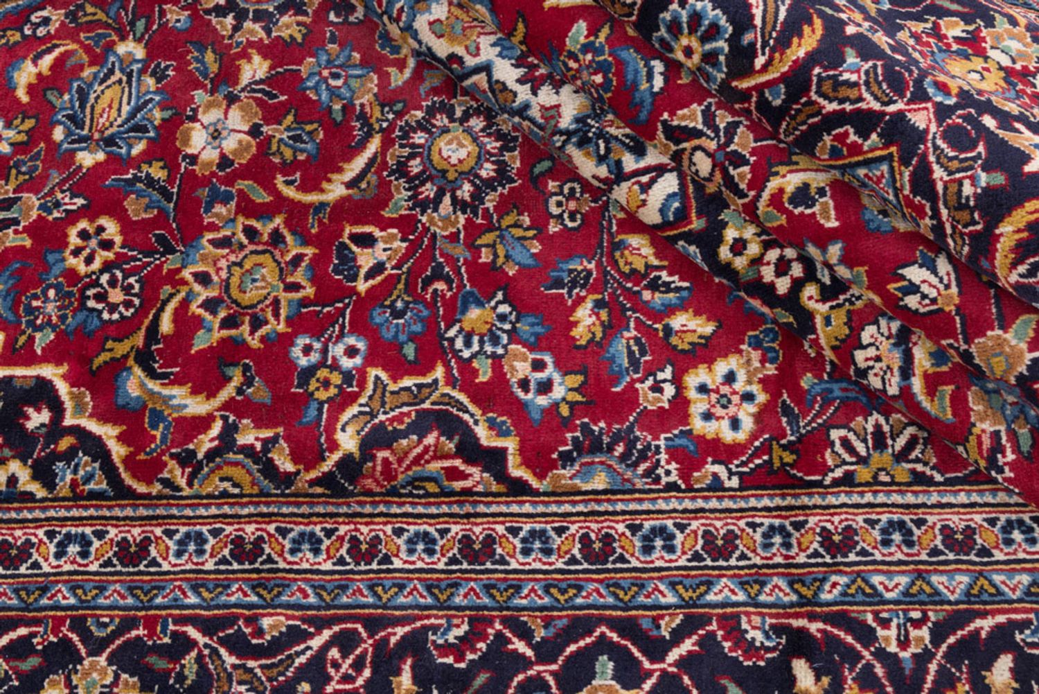 Perský koberec - Keshan - 345 x 240 cm - červená