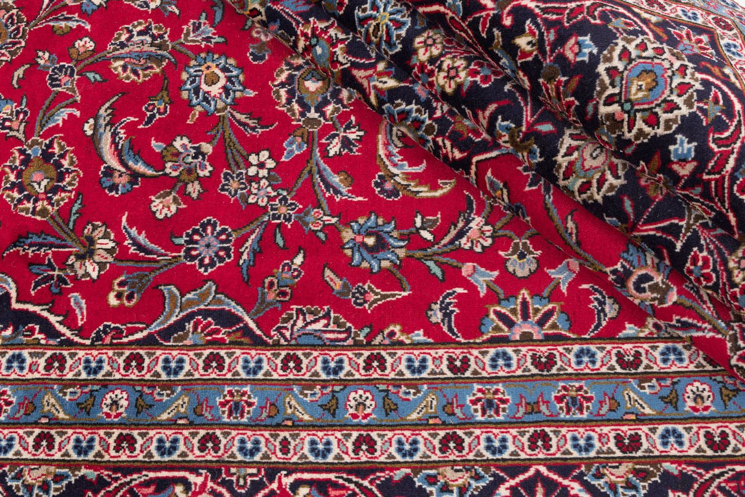 Perský koberec - Keshan - 347 x 247 cm - červená