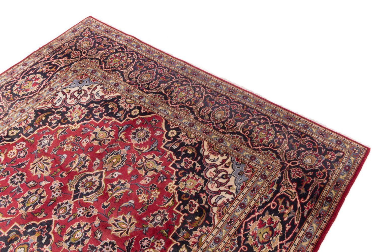 Alfombra persa - Keshan - 355 x 200 cm - rojo