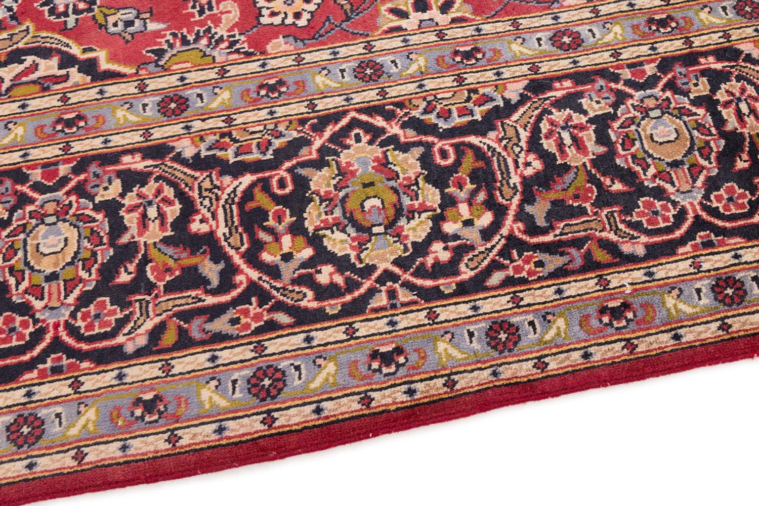 Alfombra persa - Keshan - 355 x 200 cm - rojo