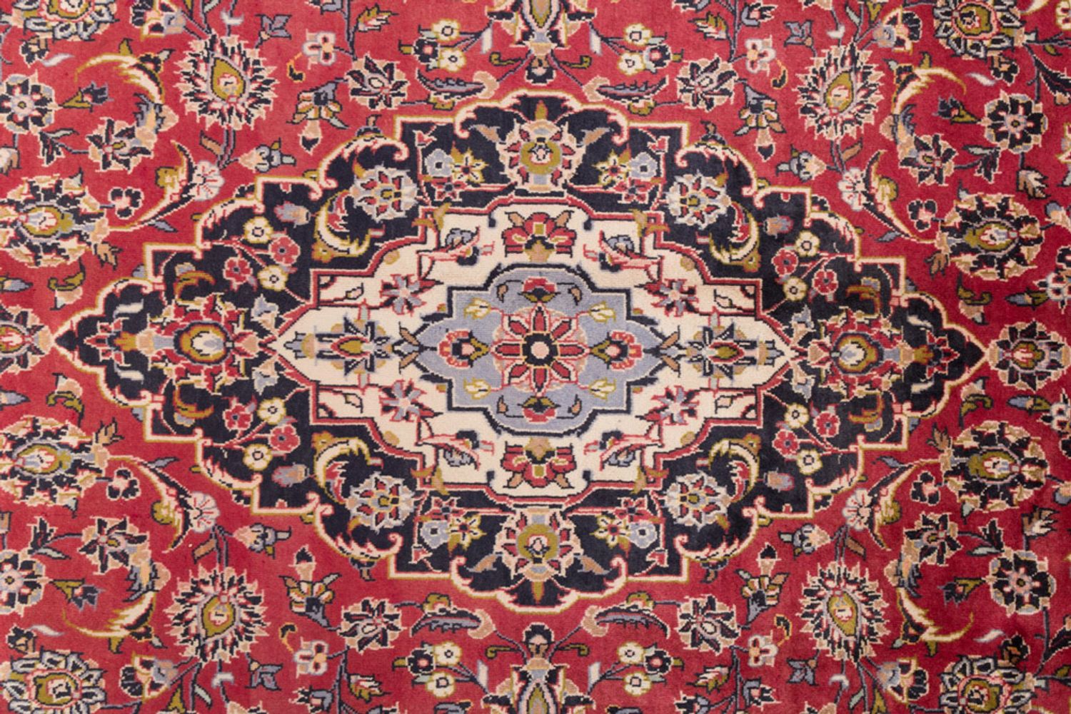 Alfombra persa - Keshan - 355 x 200 cm - rojo