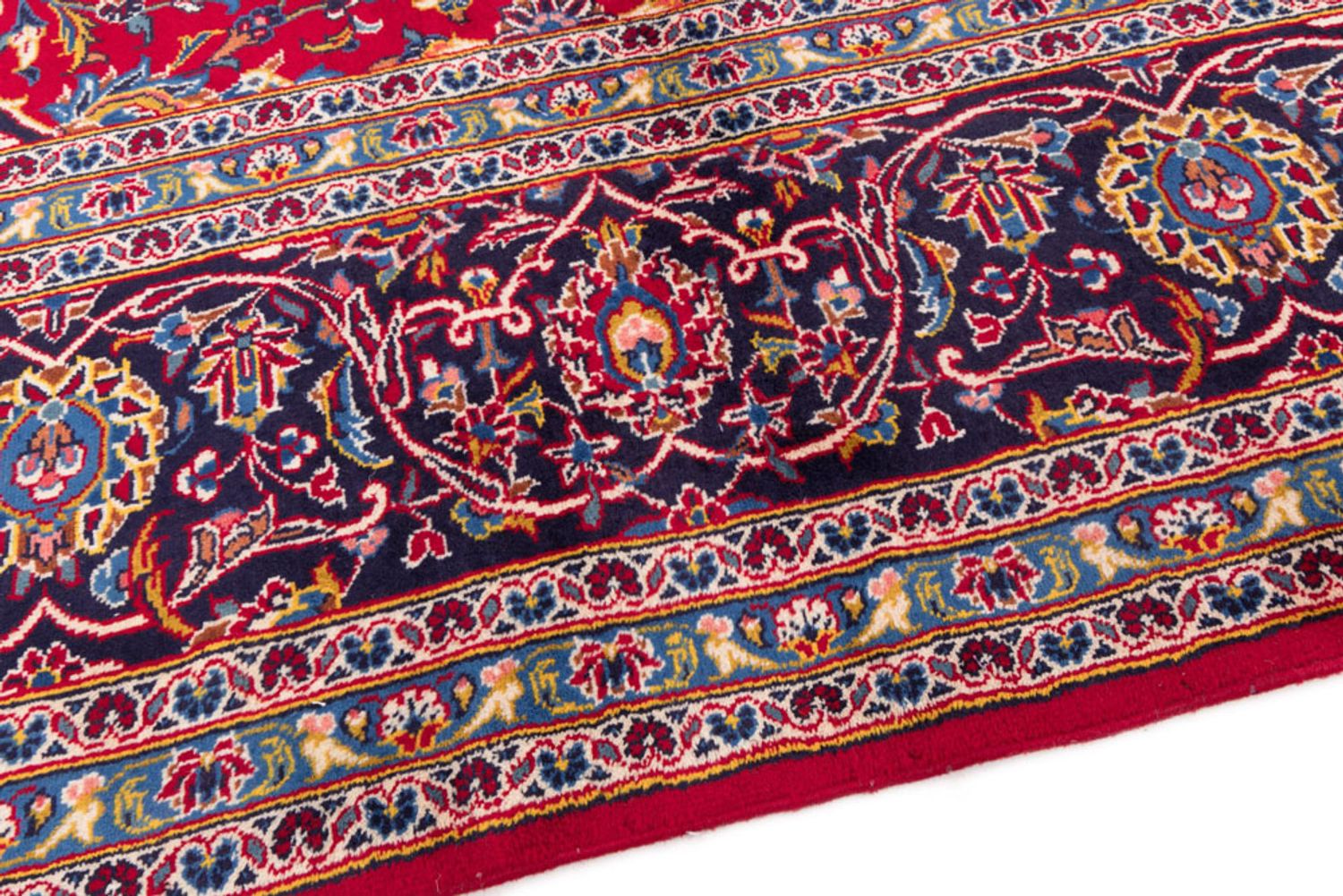 Alfombra persa - Keshan - 420 x 305 cm - rojo