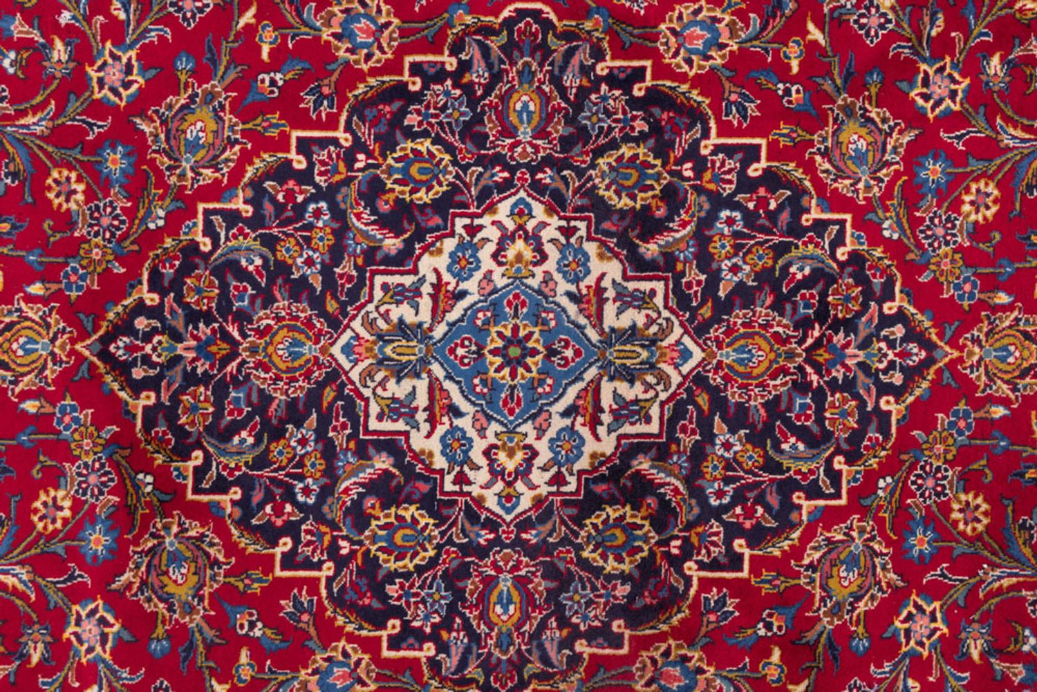 Alfombra persa - Keshan - 420 x 305 cm - rojo