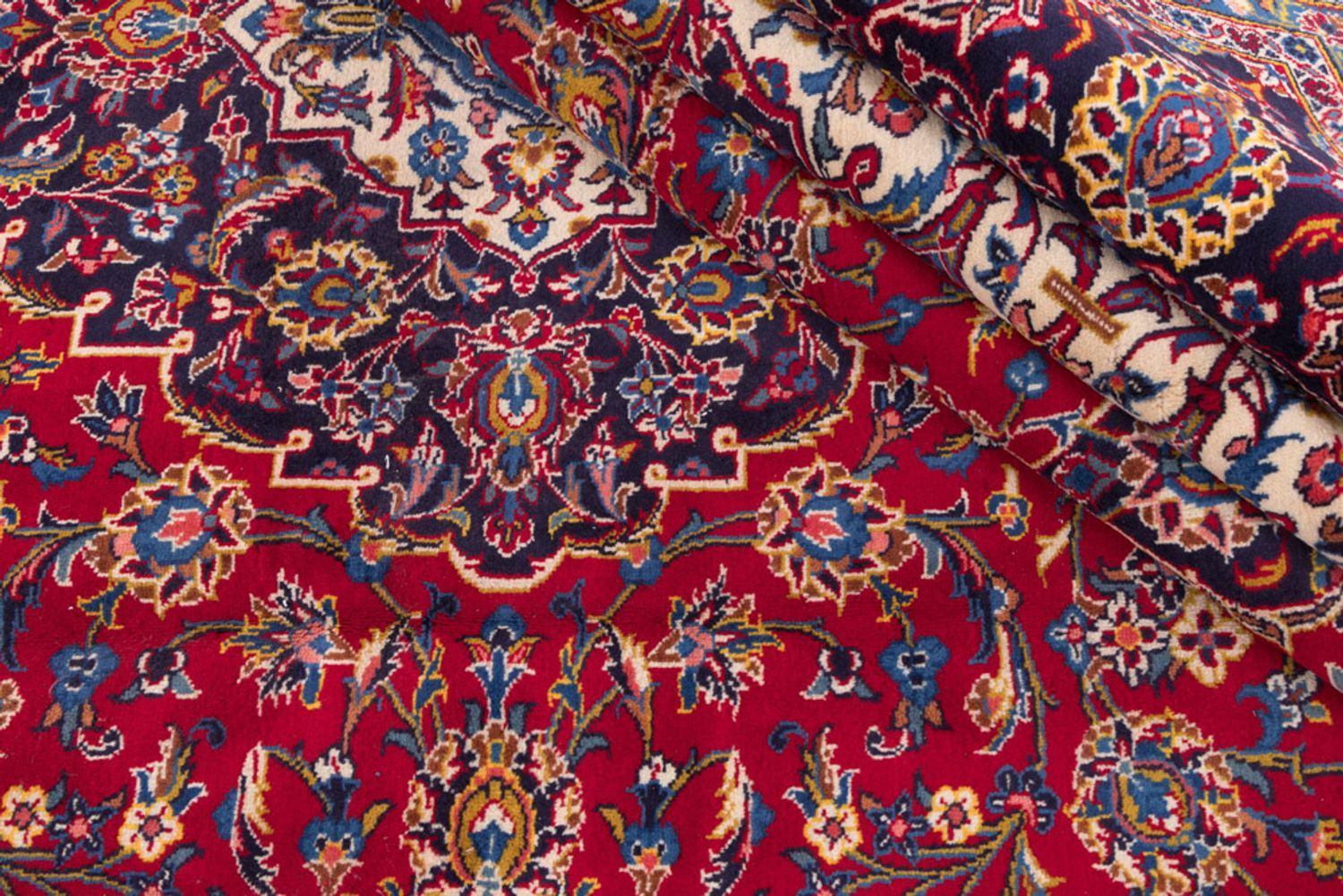 Alfombra persa - Keshan - 420 x 305 cm - rojo