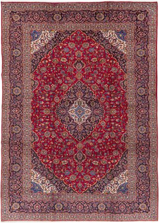 Alfombra persa - Keshan - 420 x 305 cm - rojo