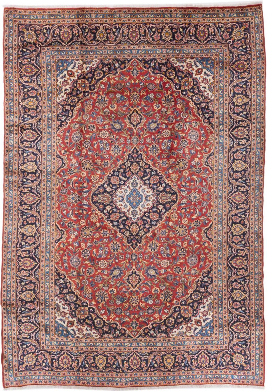 Alfombra persa - Keshan - 415 x 290 cm - rojo