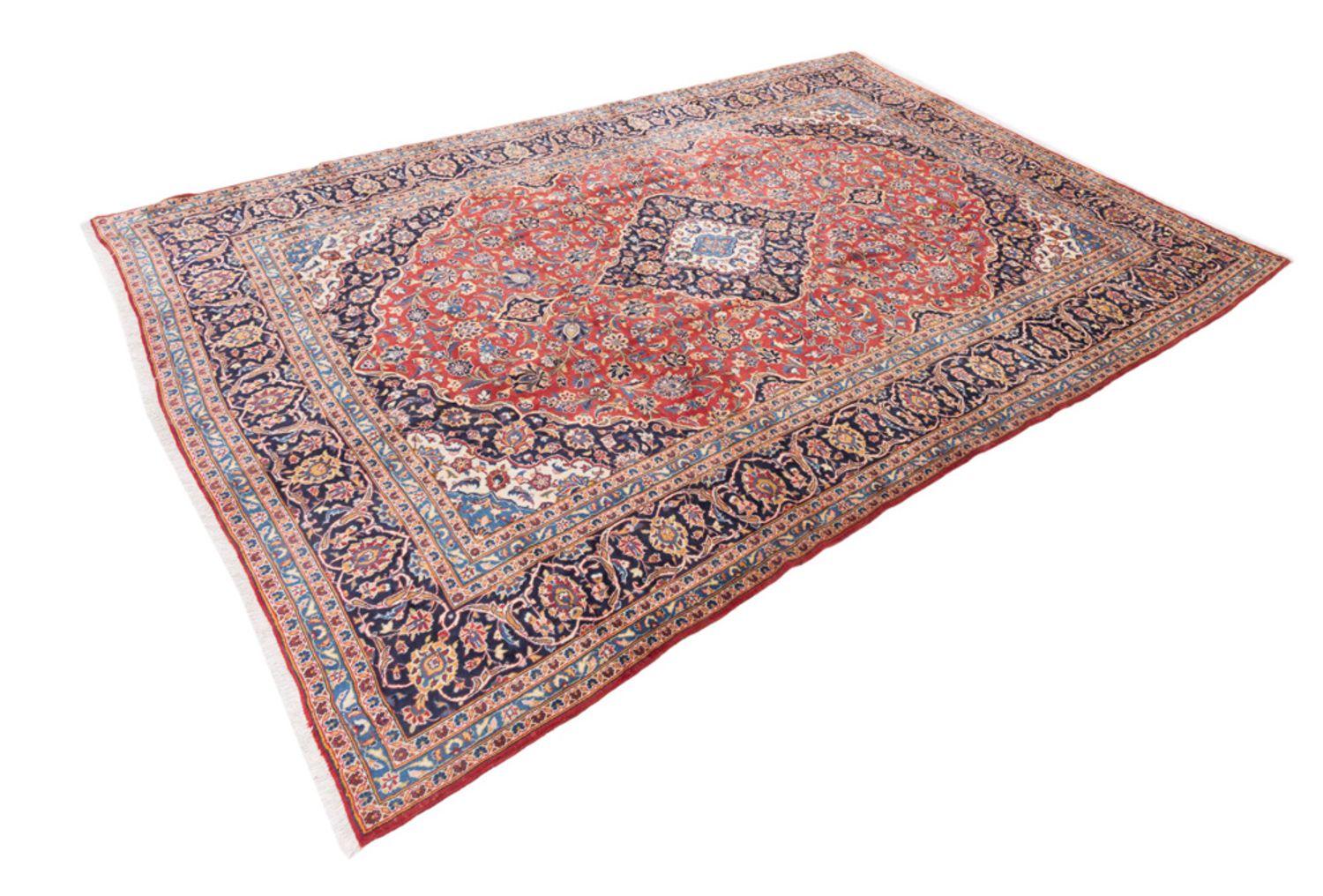 Alfombra persa - Keshan - 415 x 290 cm - rojo