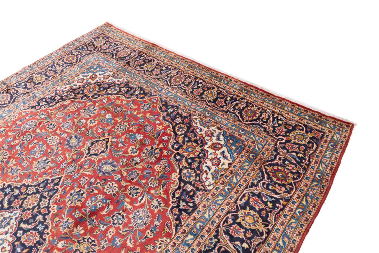 Alfombra persa - Keshan - 415 x 290 cm - rojo