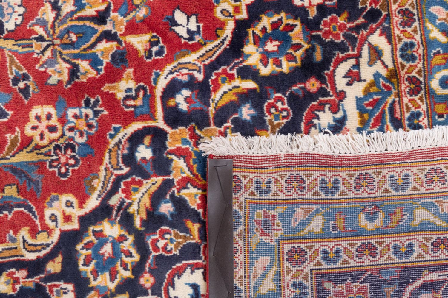 Alfombra persa - Keshan - 415 x 290 cm - rojo