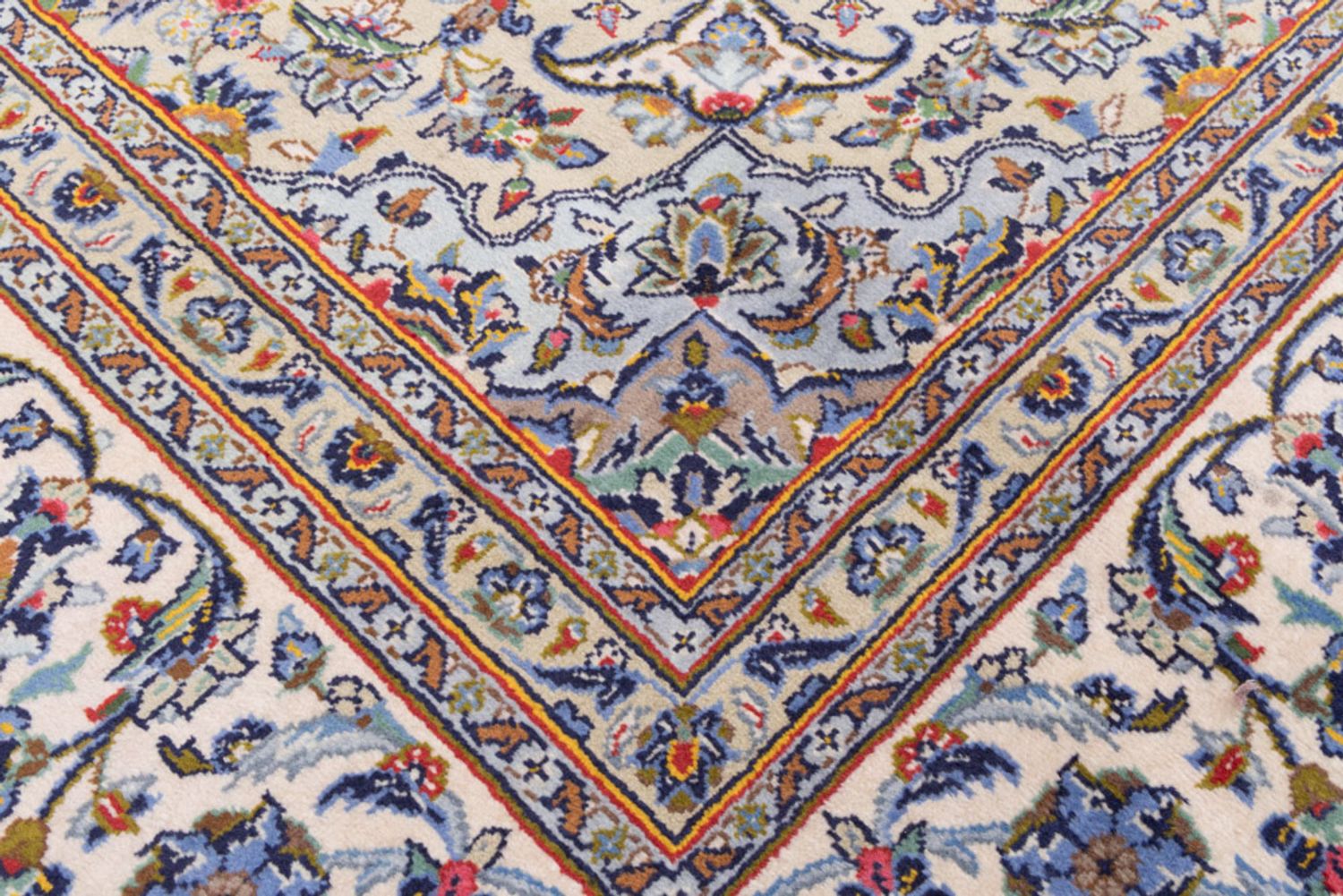 Perský koberec - Keshan - 365 x 250 cm - krémová