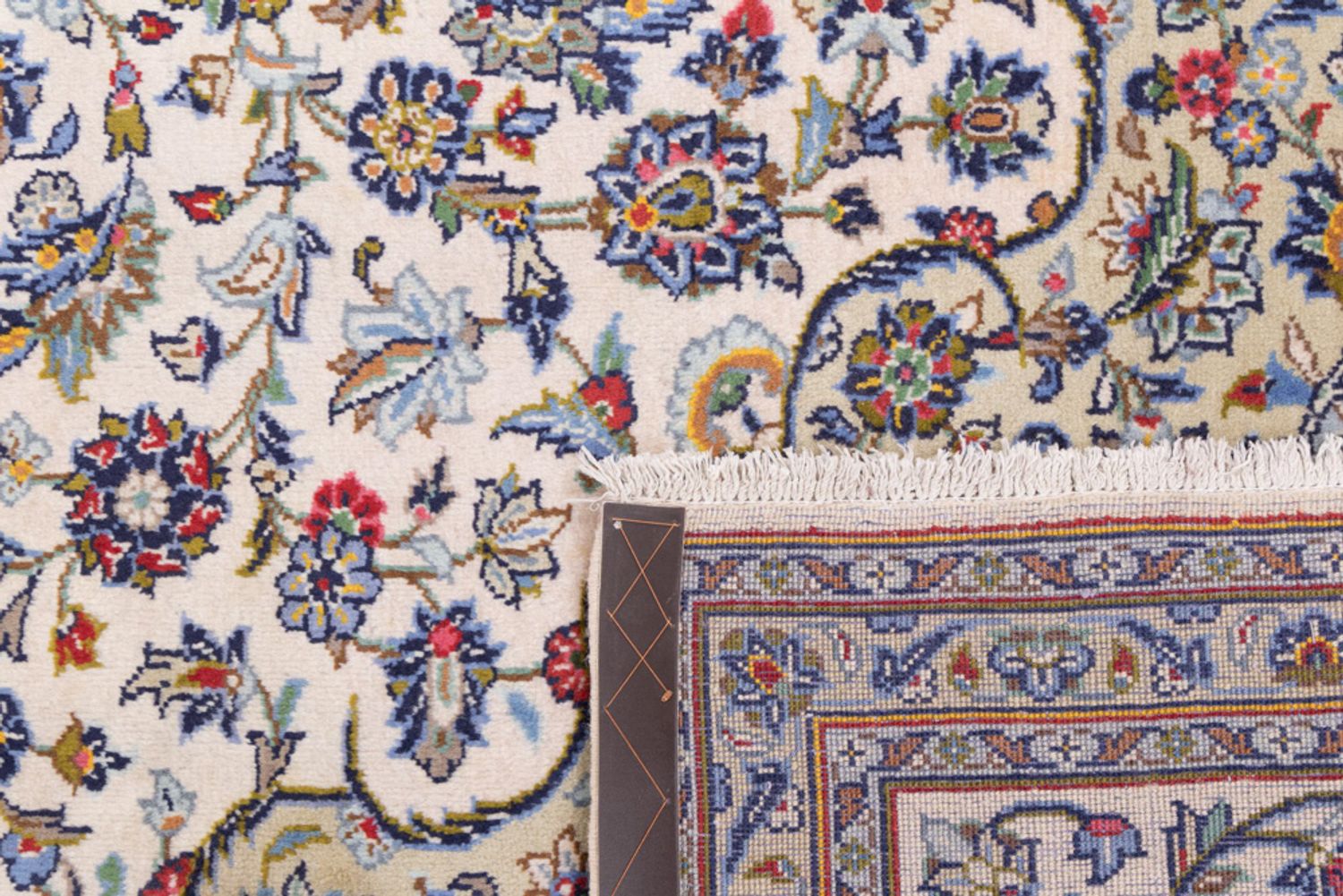 Perský koberec - Keshan - 365 x 250 cm - krémová