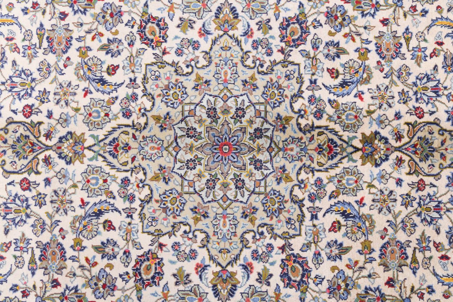 Perský koberec - Keshan - 365 x 250 cm - krémová