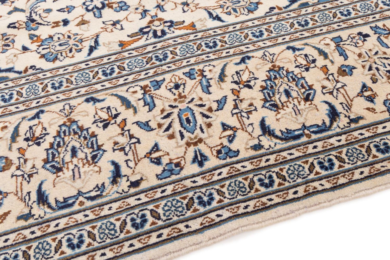 Perský koberec - Keshan - 360 x 243 cm - krémová