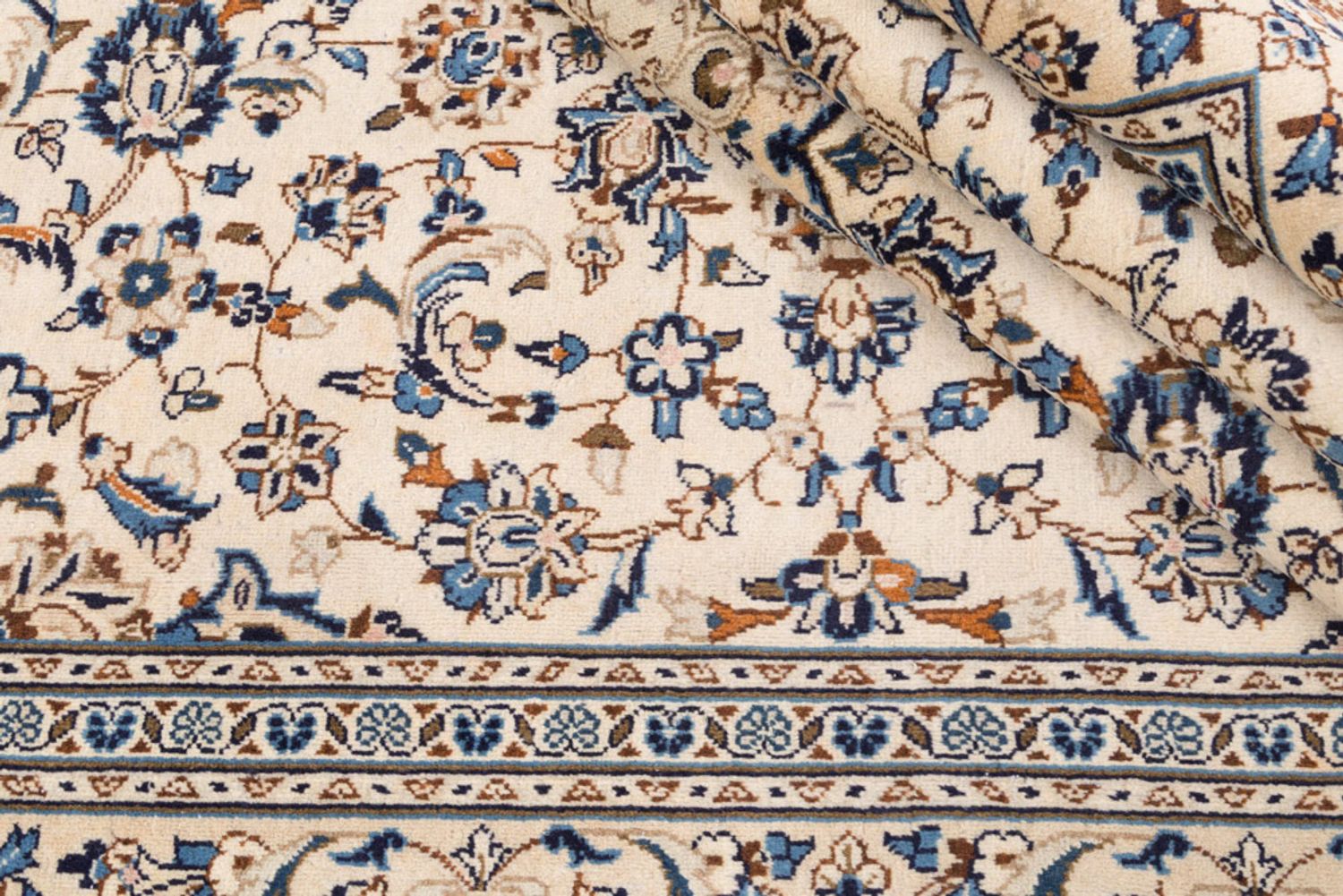 Perský koberec - Keshan - 360 x 243 cm - krémová