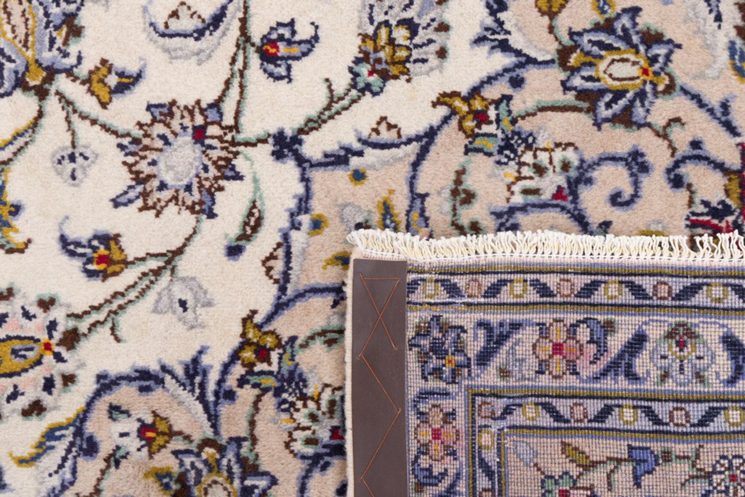 Perský koberec - Keshan - 345 x 245 cm - krémová