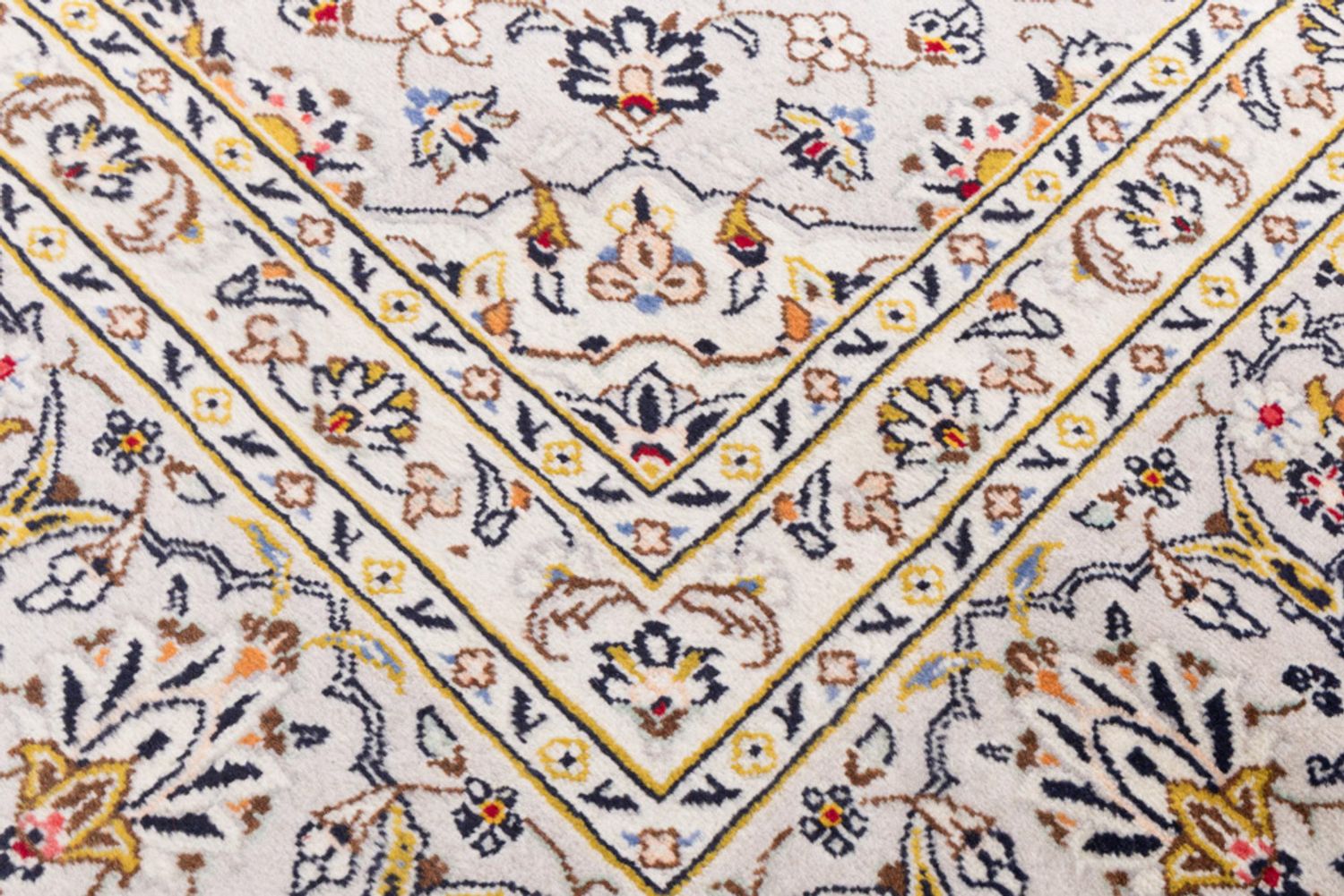 Perský koberec - Keshan - 353 x 240 cm - bílá