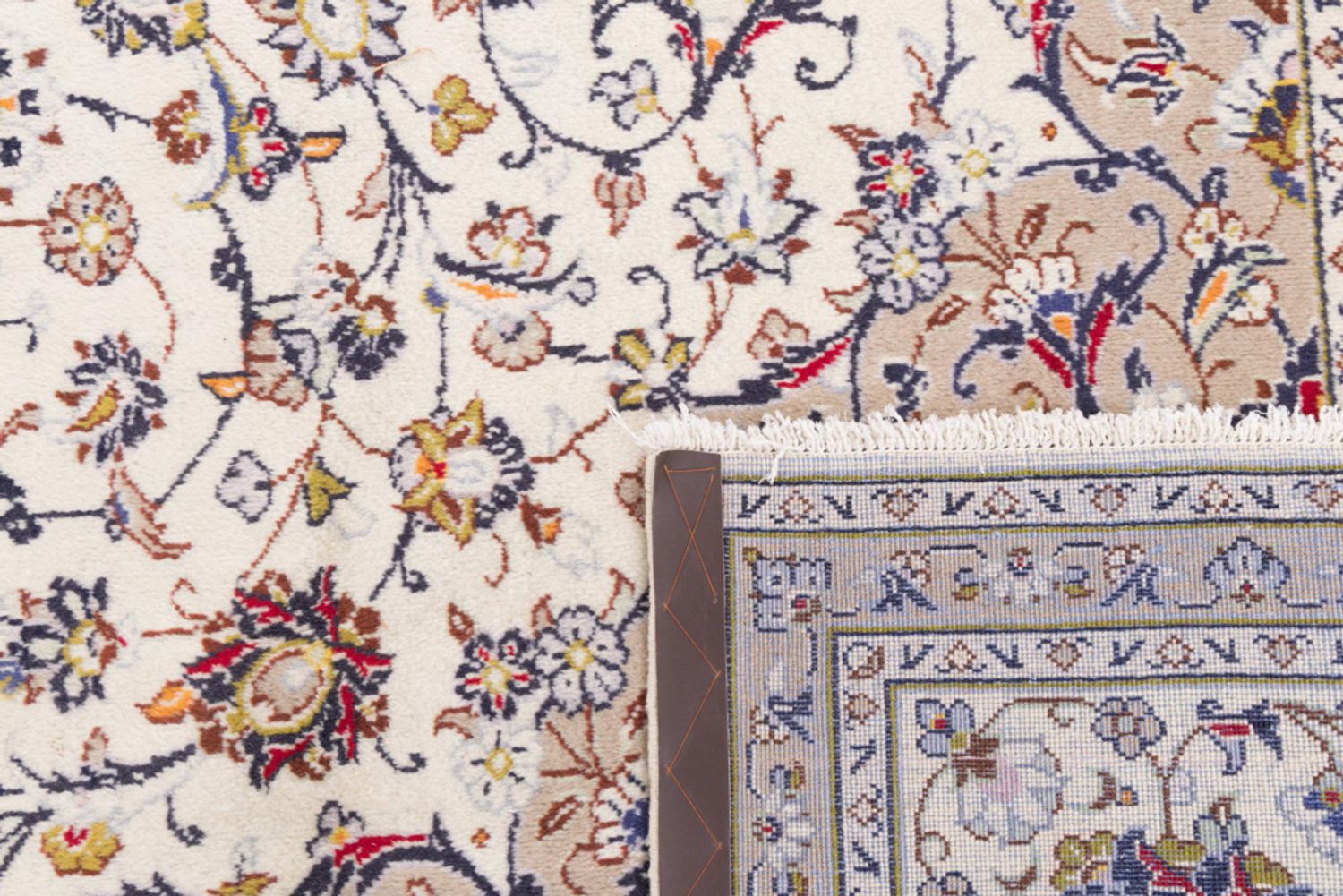 Alfombra persa - Keshan - 345 x 245 cm - crema