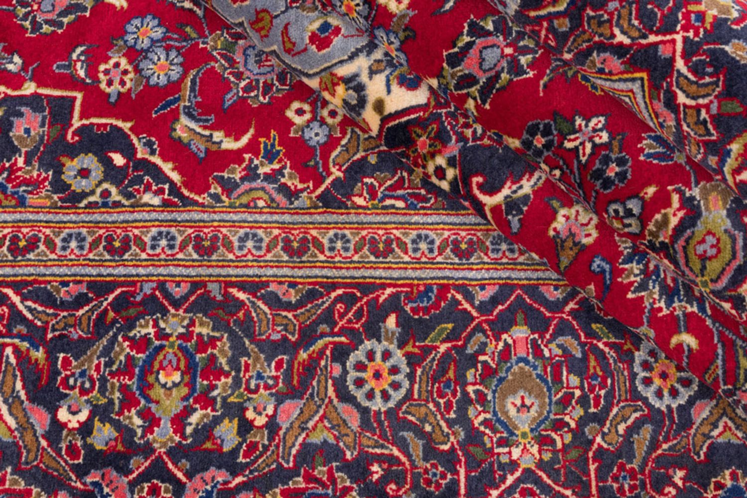Persisk teppe - Keshan - 308 x 204 cm - rød