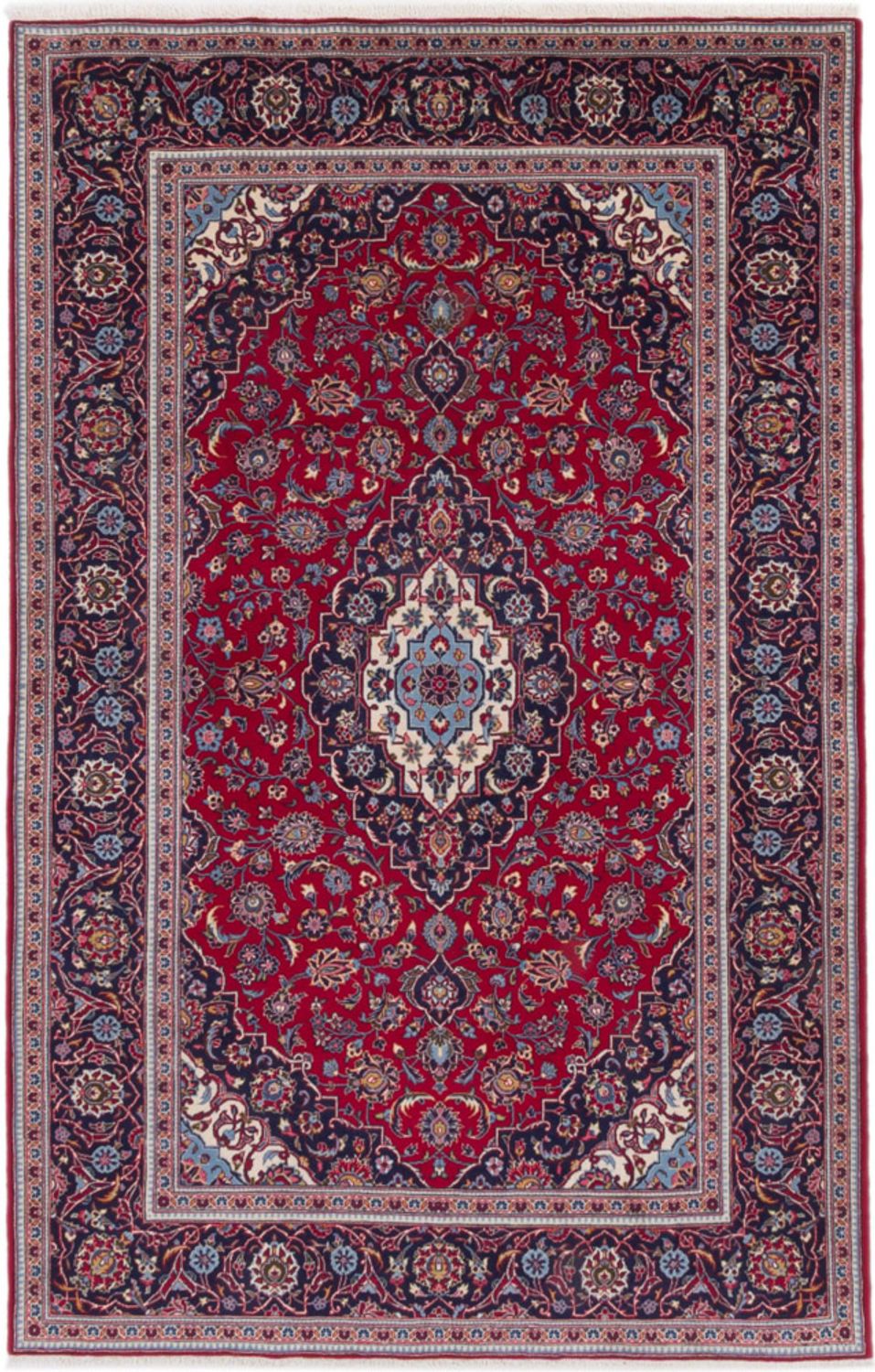 Alfombra persa - Keshan - 312 x 200 cm - rojo