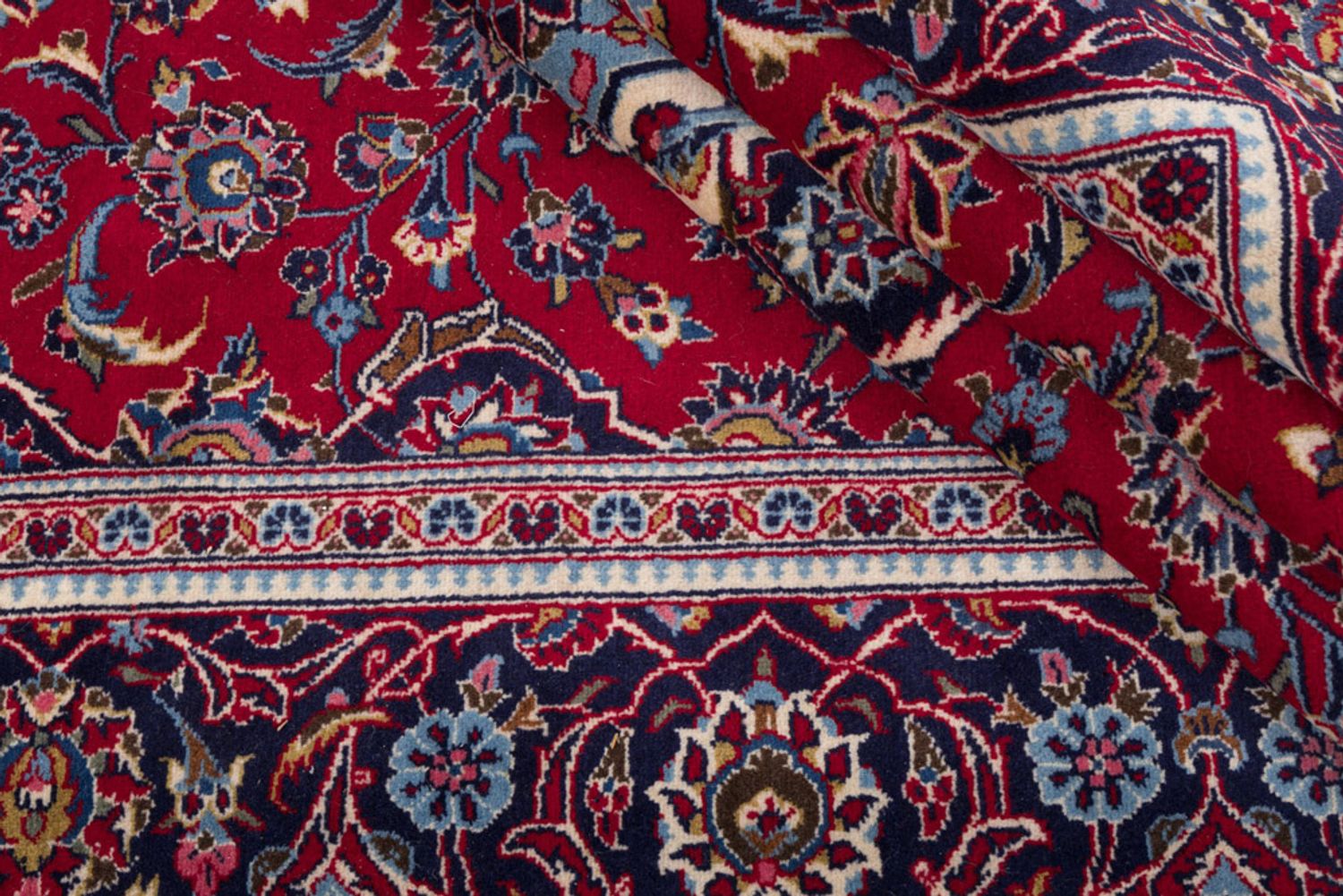 Alfombra persa - Keshan - 312 x 200 cm - rojo