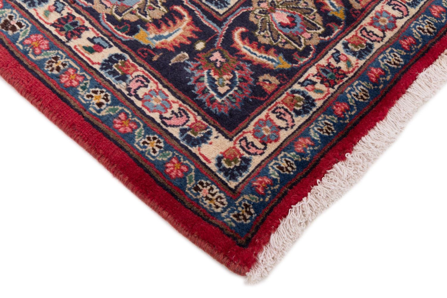 Alfombra persa - Keshan - 300 x 195 cm - rojo oscuro