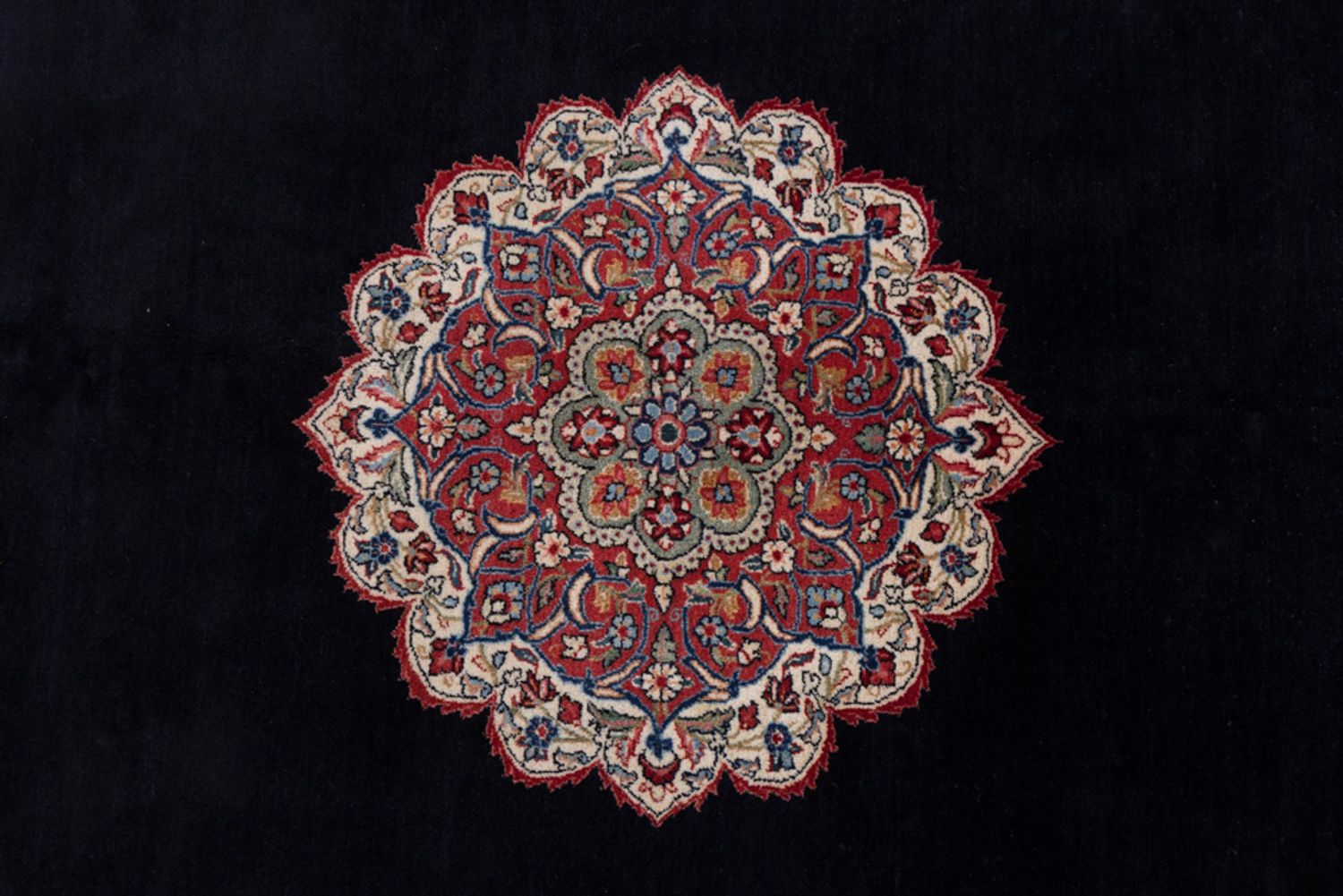 Alfombra persa - Clásica - 315 x 240 cm - azul oscuro