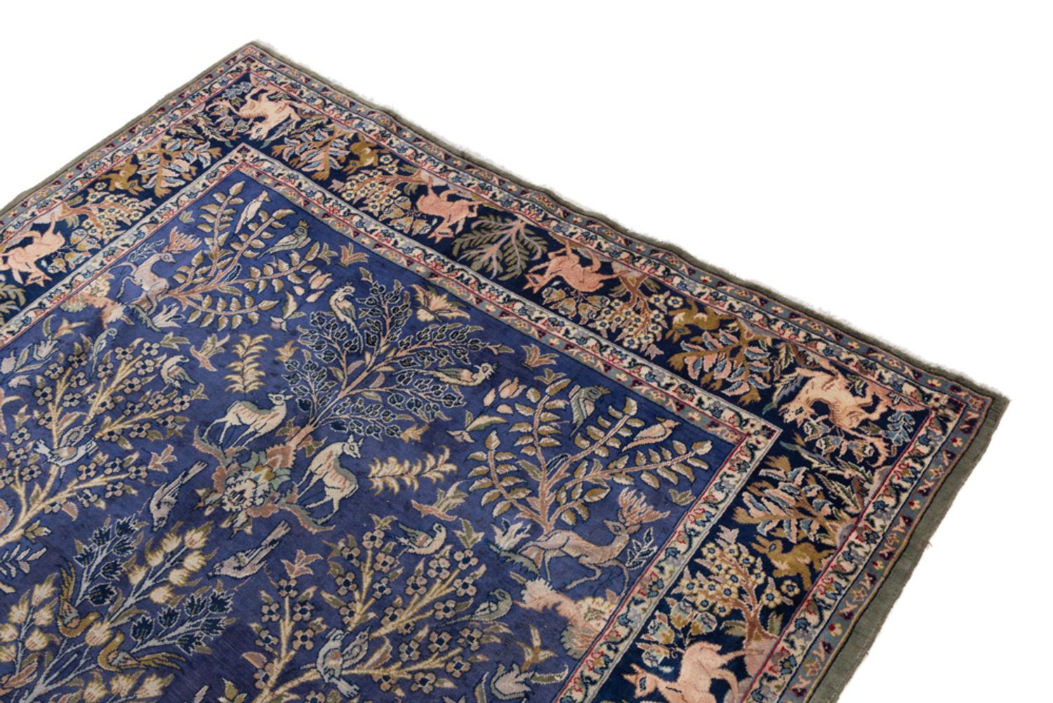 Alfombra persa - Clásica - 315 x 210 cm - azul oscuro