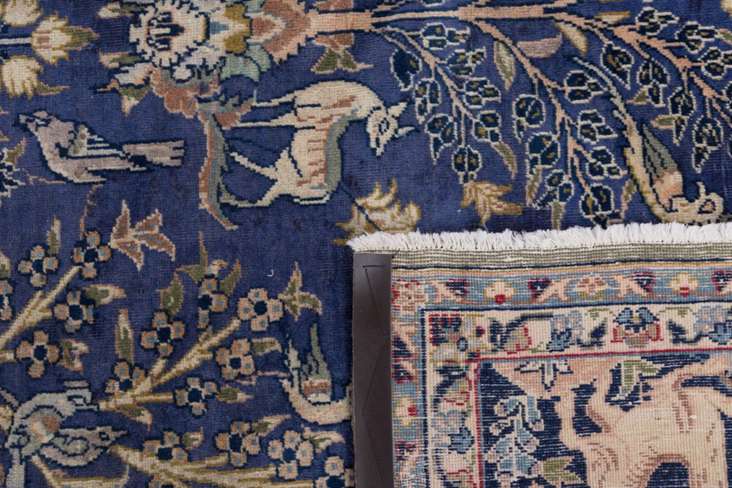 Alfombra persa - Clásica - 315 x 210 cm - azul oscuro